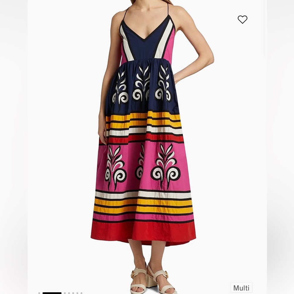 Carolina K - Antonella Striped Cotton Midi-Dress✨